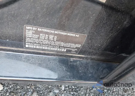 2013 BMW 328I xDrive from USA, damaged, VIN WBA3B5C5XDF597153